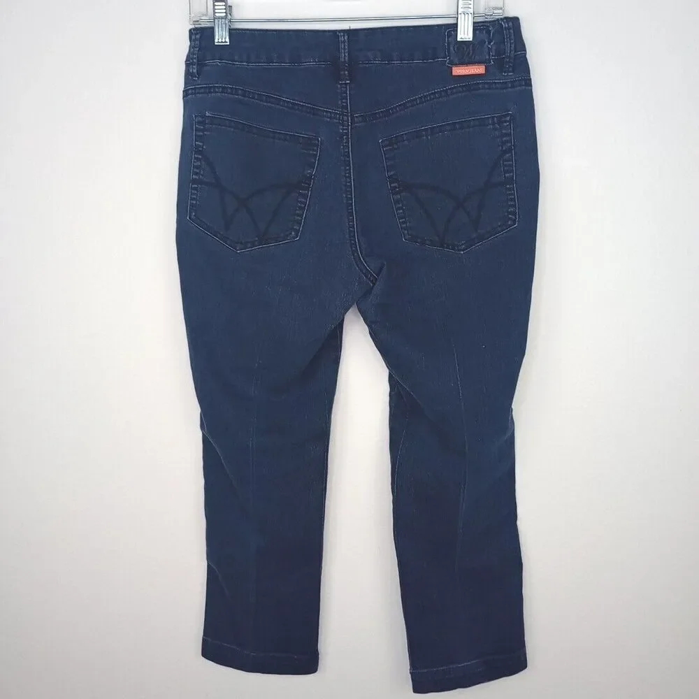 Worn Bootcut Leg Jeans Women's Size 8/29 Blue mid Rise Stretch